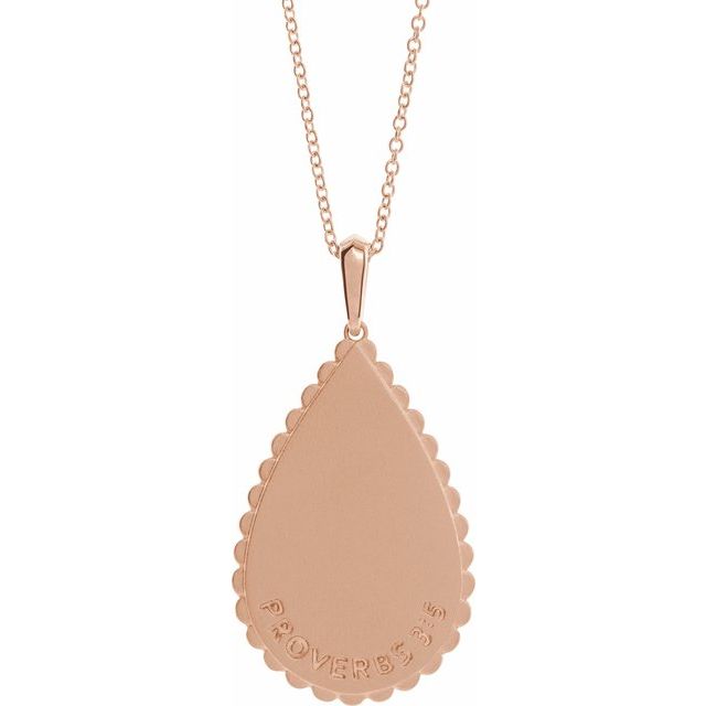 14K Rose Trust in The Lord 16-18" Necklace
