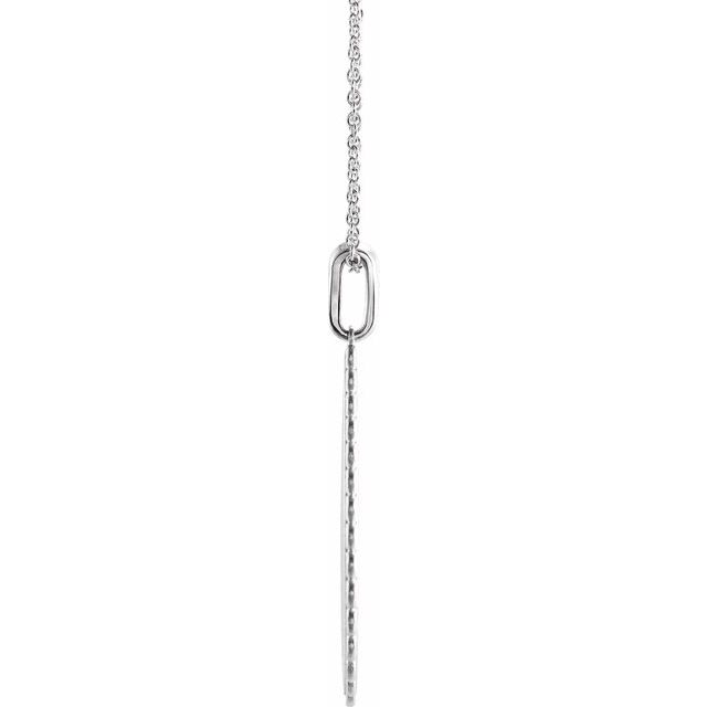 Sterling Silver Trust in The Lord 16-18" Necklace