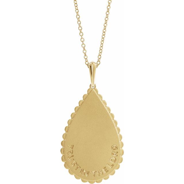 14K Yellow Trust in The Lord 16-18" Necklace