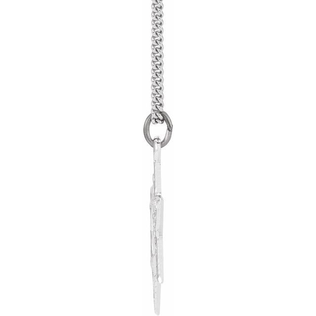 Sterling Silver  20x18 mm Star of David 18" Necklace
