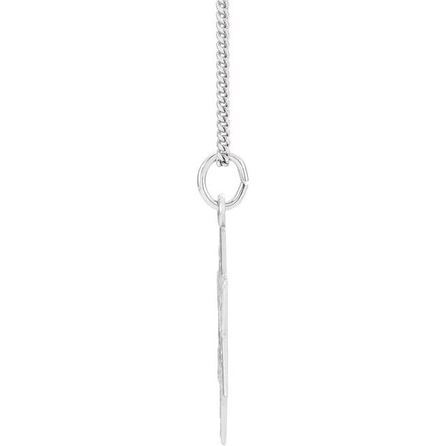 Sterling Silver  25.2x22.7 mm Star of David 18" Necklace