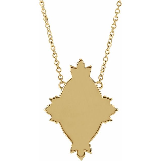 14K Yellow 1/5 CTW Natural Diamond Miraculous 16" Necklace