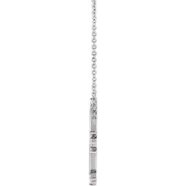 14K White 1/5 CTW Natural Diamond Miraculous 16" Necklace
