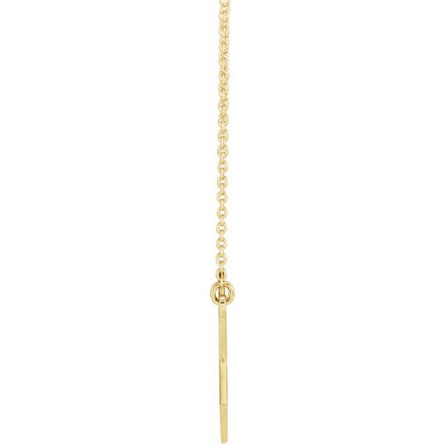 14K Yellow Menorah Star 18" Necklace