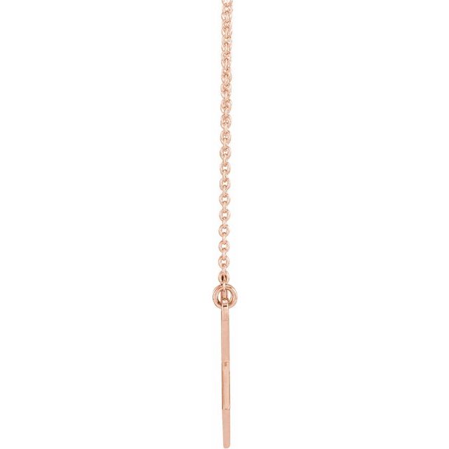 14K Rose Menorah Star 18" Necklace