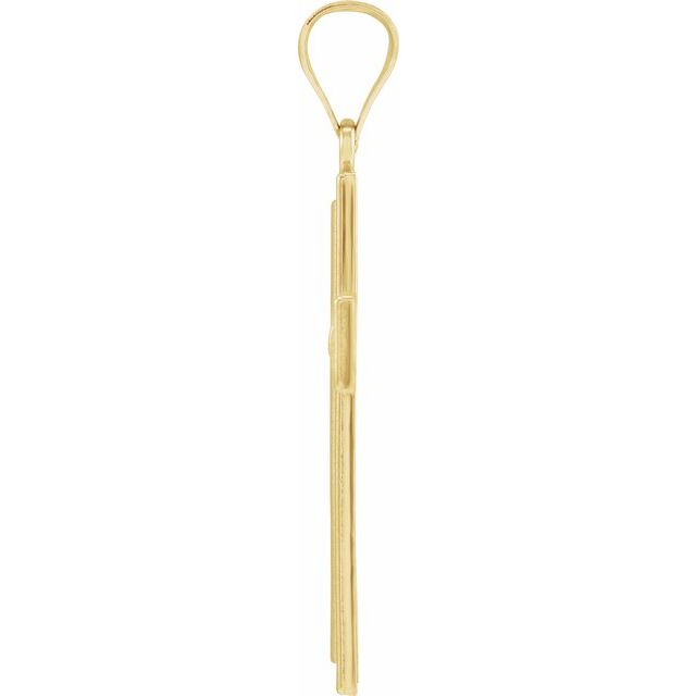 14K Yellow 29x19 mm Cross Pendant