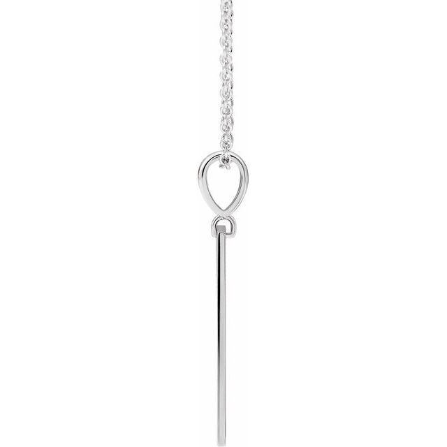 Sterling Silver Blessed Bar 16-18" Necklace