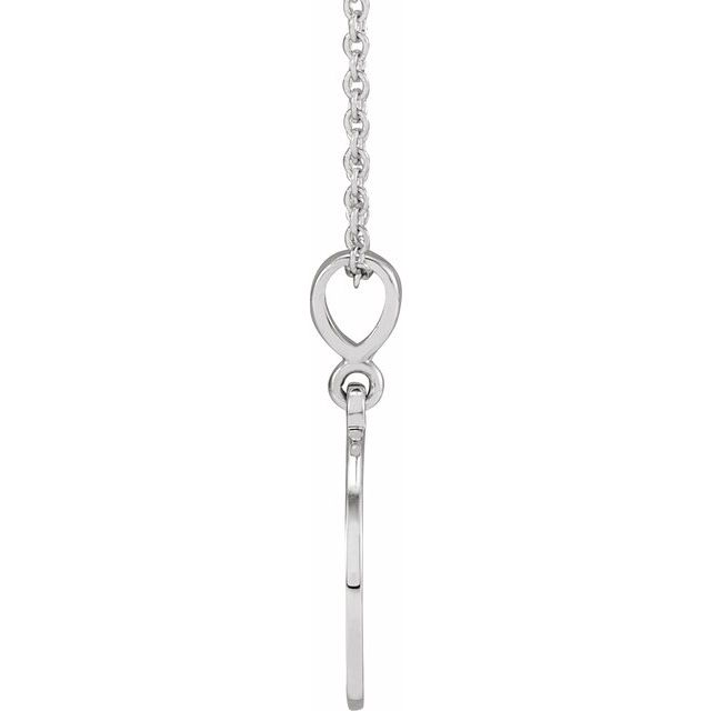 Sterling Silver Sacred Heart 16-18" Necklace