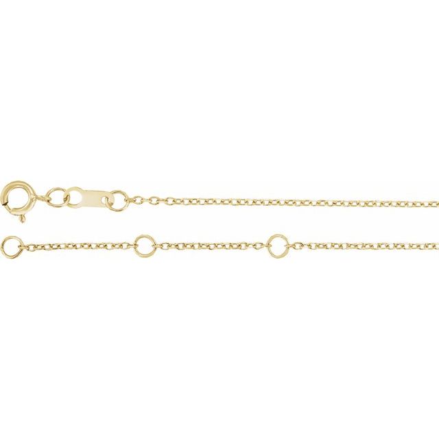 14K Yellow .015 CTW Natural Diamond Angel Wing 6 1/2-7 1/2" Bracelet